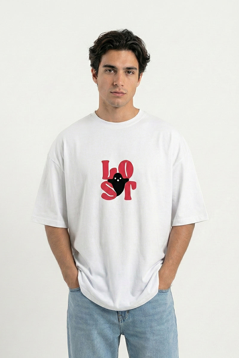 Lost Soul Oversized T-Shirt – Minimal Beach Aesthetic