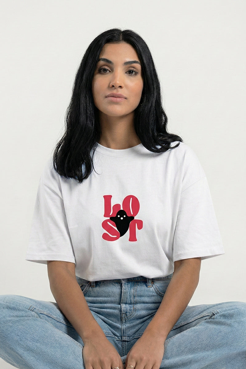 Lost Soul Oversized T-Shirt – Minimal Beach Aesthetic