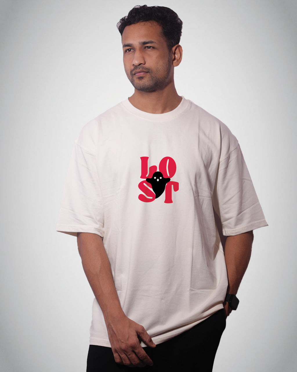 Lost Soul Oversized T-Shirt – Minimal Beach Aesthetic