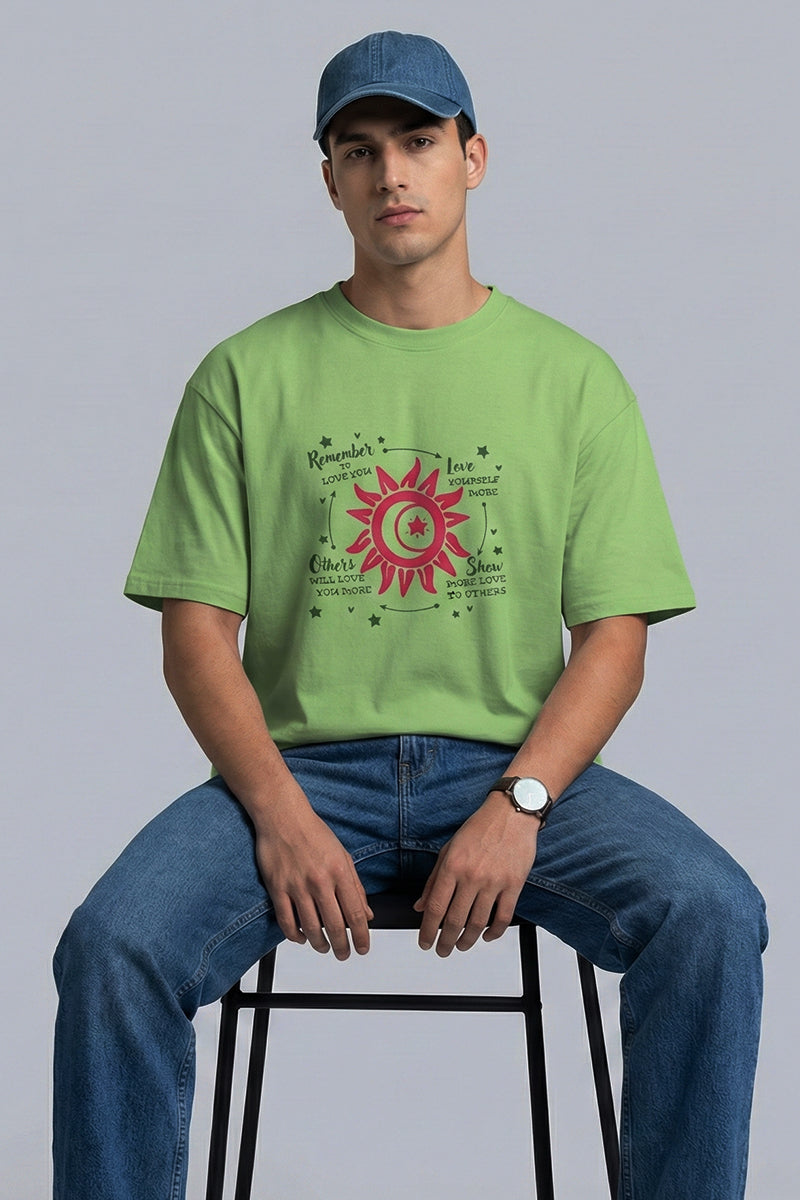 Love in Bloom Oversized Graphic T-Shirt