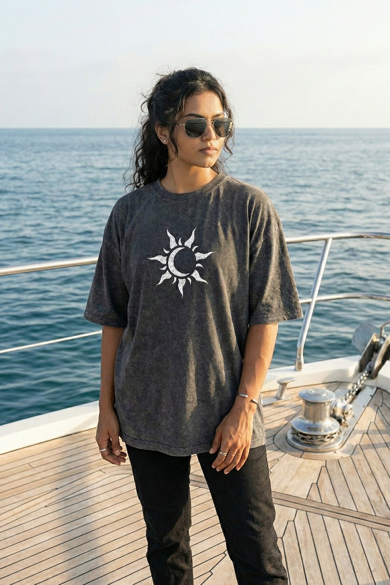 Sun & Moon Oversized Tee