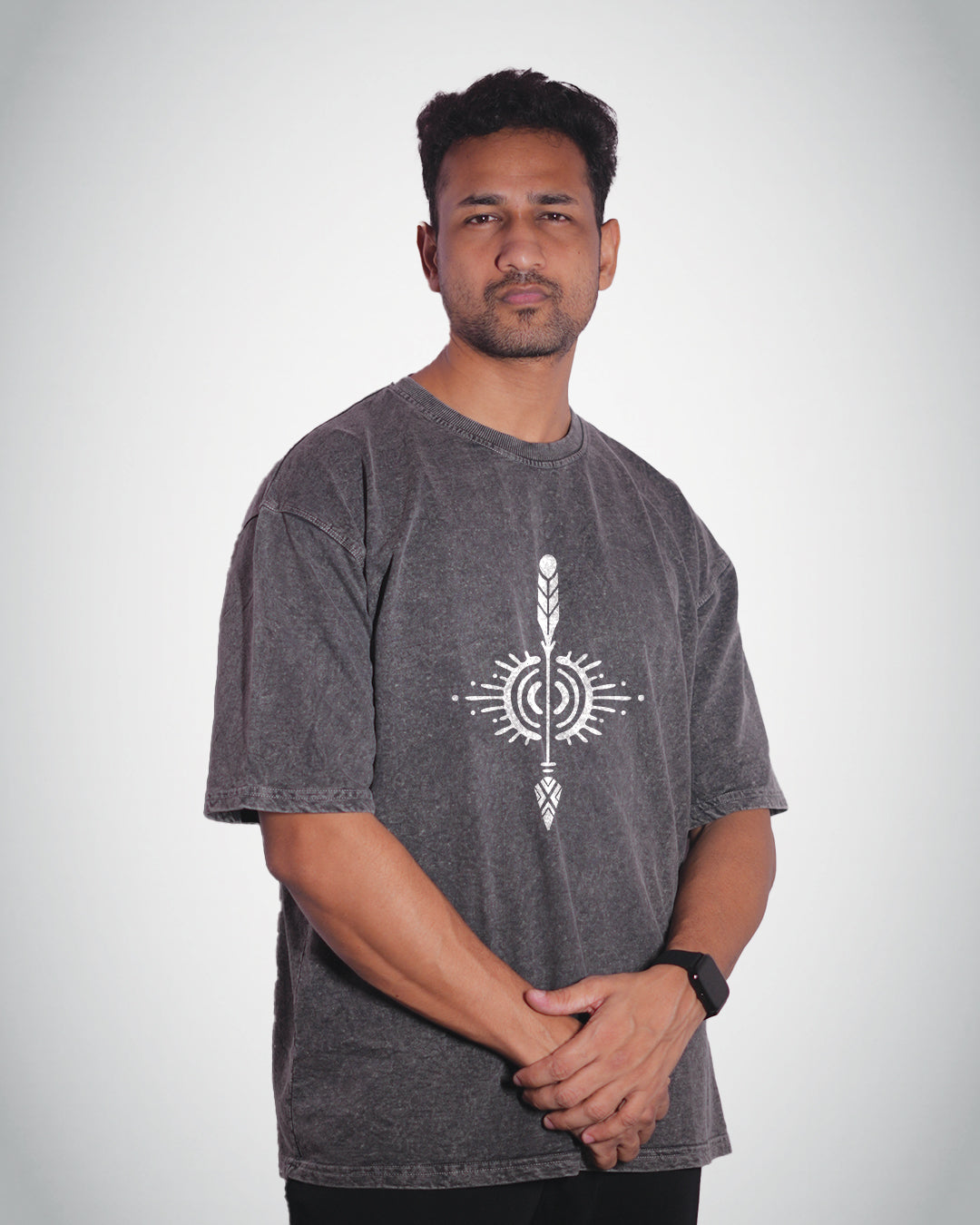 Tribal Sun Arrow Oversized T-Shirt